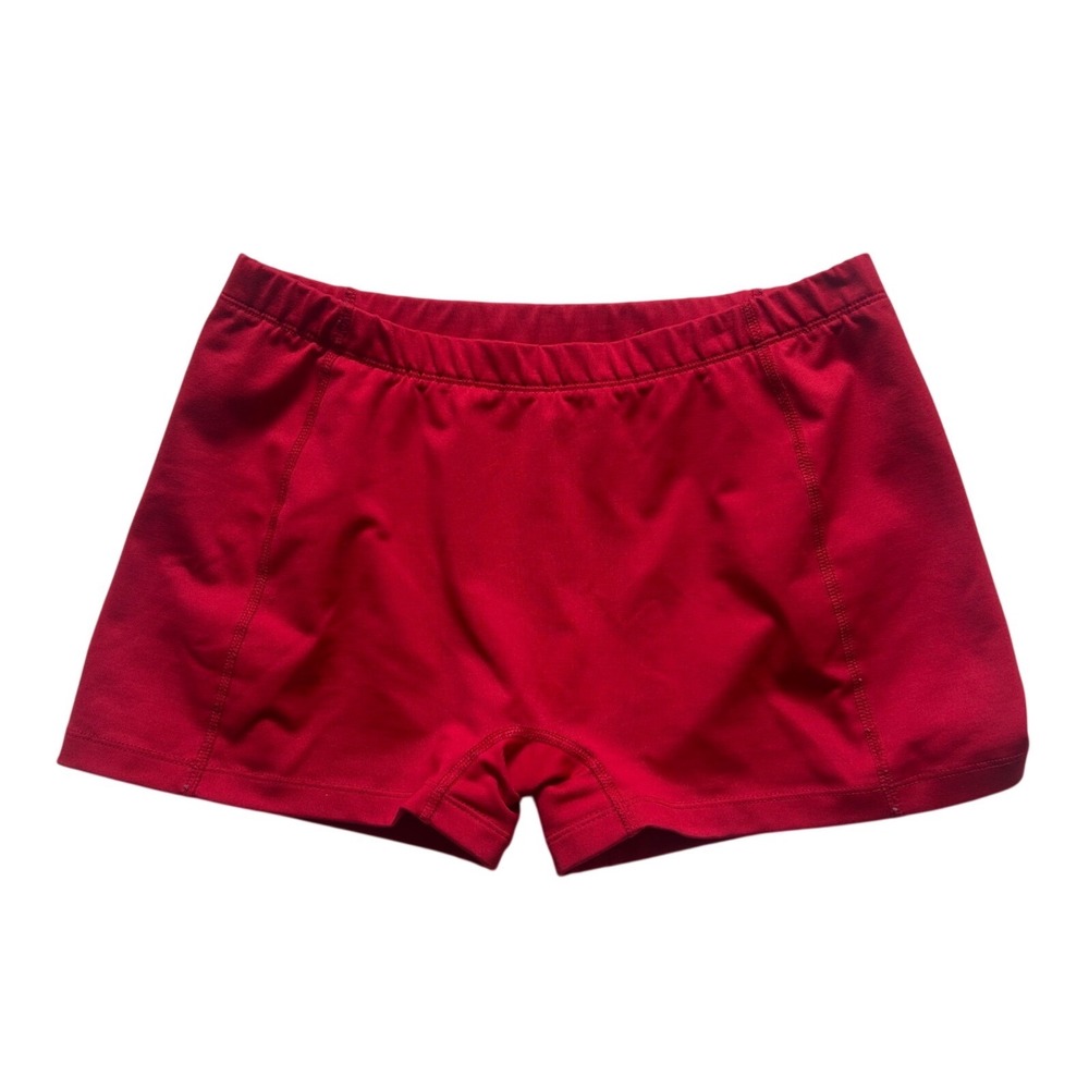 BCG Red Compression Shorts Womens Large Volleyball Athletic Performance